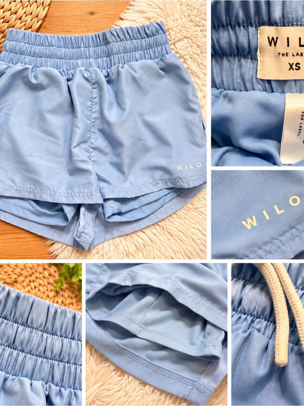 WILO Light Blue Women's Athletic Shorts